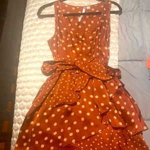 Lauren Conrad polka dot copper dress!